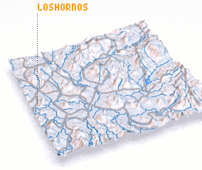 3d view of Los Hornos