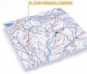 3d view of El Guayabo del Carmen