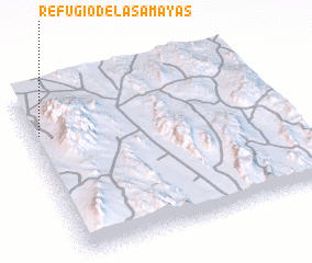 3d view of Refugio de las Amayas