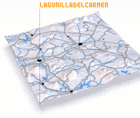 3d view of Lagunilla del Carmen