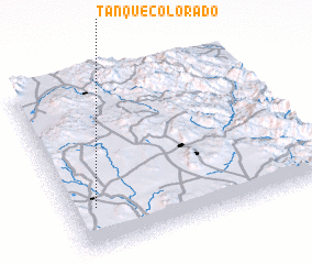 3d view of Tanque Colorado