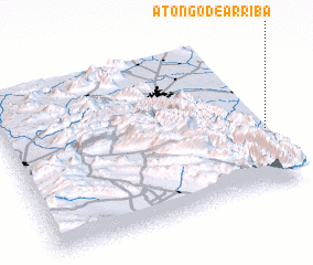 3d view of Atongo de Arriba