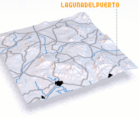 3d view of Laguna del Puerto