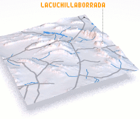 3d view of La Cuchilla Borrada