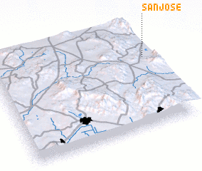 3d view of San José