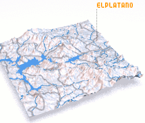 3d view of El Plátano