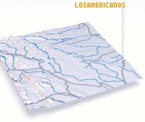 3d view of Los Americanos