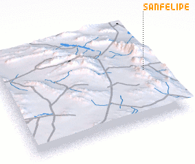 3d view of San Felipe