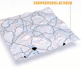 3d view of San Pedro de la Cueva