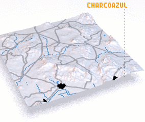 3d view of Charco Azul