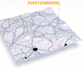 3d view of Puerto Sandoval