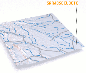 3d view of San José Cloete