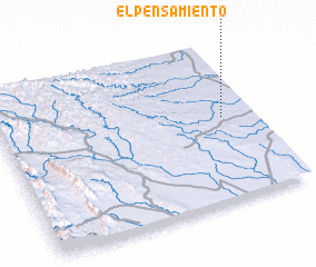 3d view of El Pensamiento