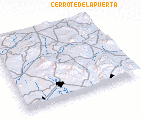 3d view of Cerrote de la Puerta