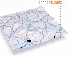 3d view of Cañada El Sauz