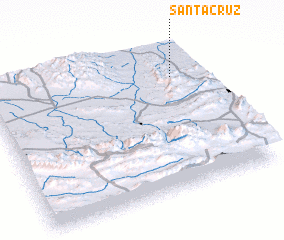 3d view of Santa Cruz