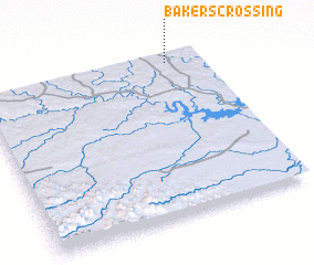 3d view of Bakers Crossing