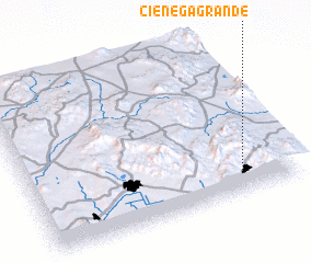 3d view of Ciénega Grande