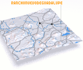 3d view of Rancho Nuevo de Guadalupe