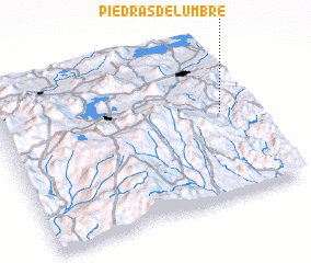 3d view of Piedras de Lumbre