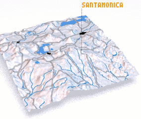 3d view of Santa Mónica