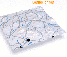 3d view of Los Mexicanos