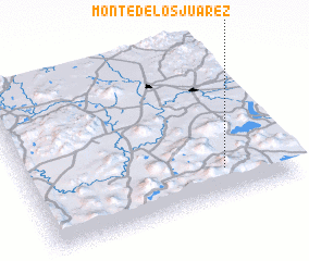 3d view of Monte de los Juárez