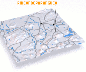 3d view of Rincón de Parangueo