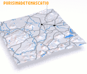3d view of Purísima de Temascatío