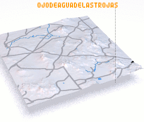 3d view of Ojo de Agua de las Trojas