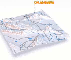 3d view of Cola de Agua