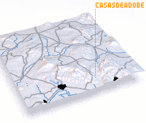 3d view of Casas de Adobe