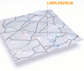 3d view of La Milpa Vieja