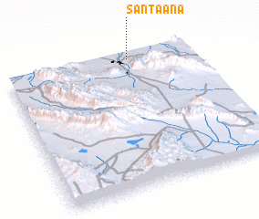 3d view of Santa Ana