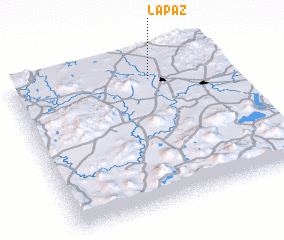 3d view of La Paz