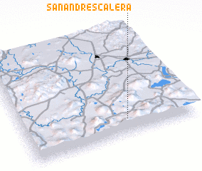 3d view of San Andrés Calera