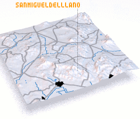 3d view of San Miguel del Llano