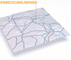 3d view of San Francisco del Refugio