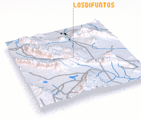 3d view of Los Difuntos