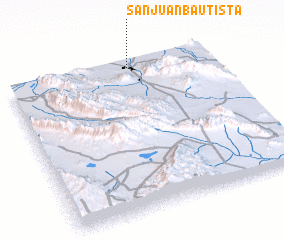 3d view of San Juan Bautista