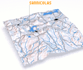 3d view of San Nicolás