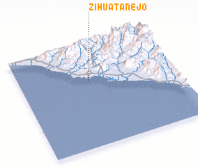 3d view of Zihuatanejo
