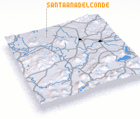 3d view of Santa Ana del Conde