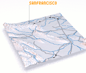 3d view of San Francisco