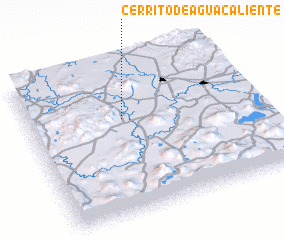 3d view of Cerrito de Agua Caliente