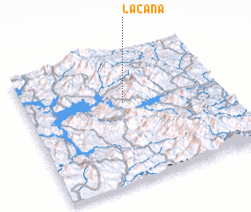 3d view of La Caña