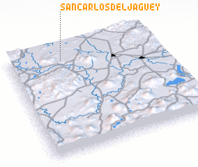 3d view of San Carlos del Jaguey