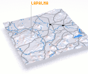 3d view of La Palma