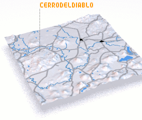 3d view of Cerro del Diablo
