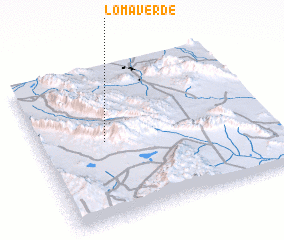 3d view of Loma Verde